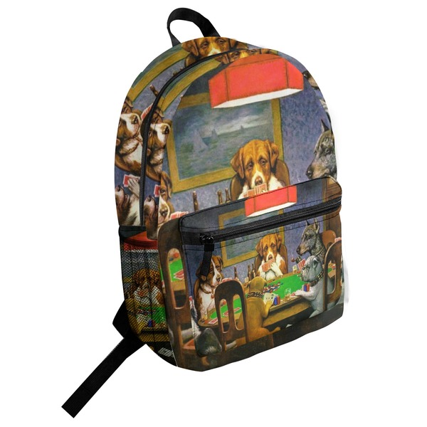 Custom Dogs Playing Poker by C.M.Coolidge Student Backpack
