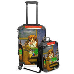 Dogs Playing Poker by C.M.Coolidge Kids 2-Piece Luggage Set - Suitcase & Backpack