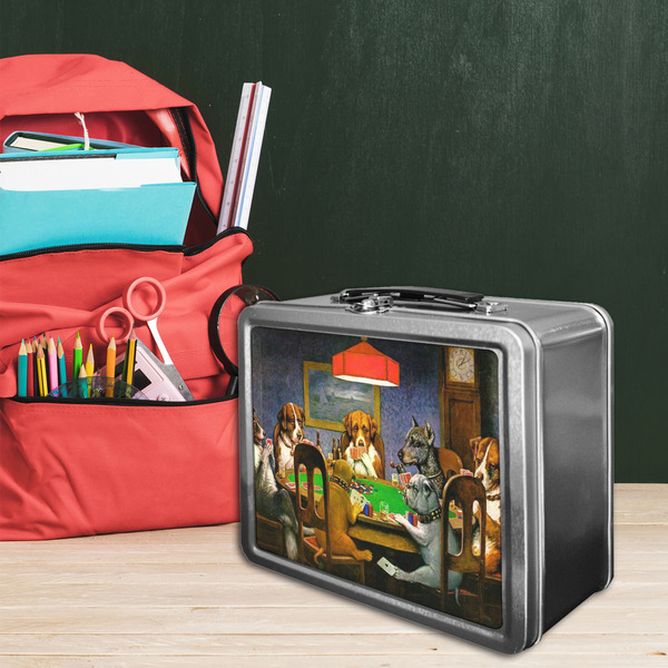 Dogs Playing Poker by C.M.Coolidge Tin Lunchbox - LIFESTYLE
