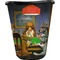 Dogs Playing Poker by C.M.Coolidge Trash Can Black