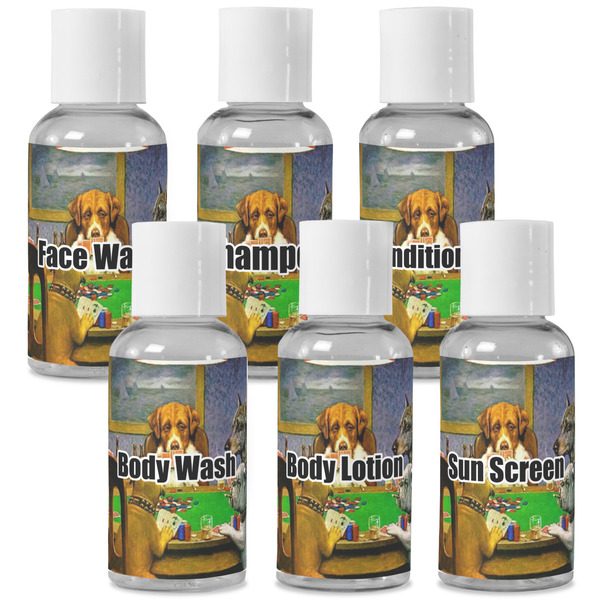 Custom Dogs Playing Poker by C.M.Coolidge Travel Bottles