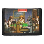 Dogs Playing Poker 1903 C.M.Coolidge Trifold Wallet