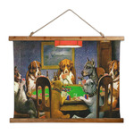 Dogs Playing Poker by C.M.Coolidge Wall Hanging Tapestry - Wide