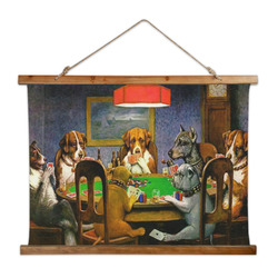 Dogs Playing Poker by C.M.Coolidge Wall Hanging Tapestry - Wide
