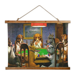 Dogs Playing Poker by C.M.Coolidge Wall Hanging Tapestry - Wide