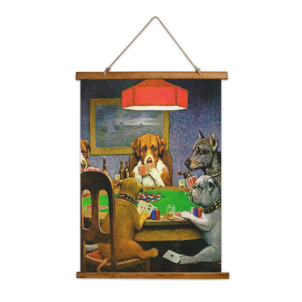 Custom Dogs Playing Poker by C.M.Coolidge Wall Hanging Tapestry