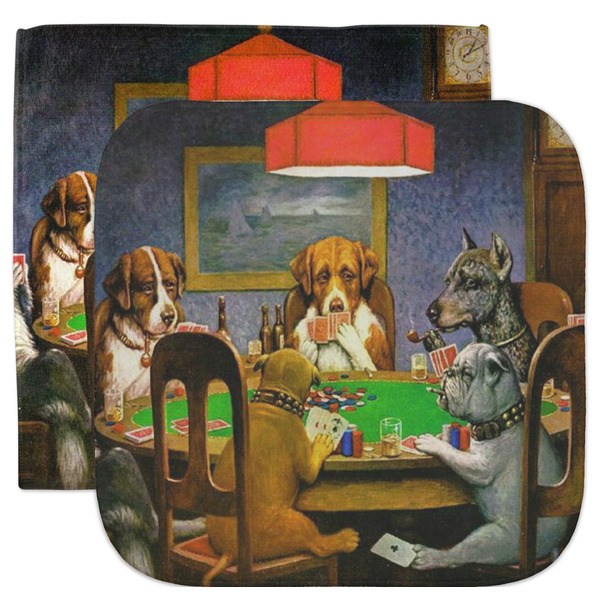 Custom Dogs Playing Poker by C.M.Coolidge Facecloth / Wash Cloth