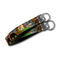 Dogs Playing Poker by C.M.Coolidge Webbing Keychain FOBs - Size Comparison