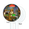 Dogs Playing Poker by C.M.Coolidge White Plastic 5.5" Stir Stick - Single Sided - Round - Front & Back