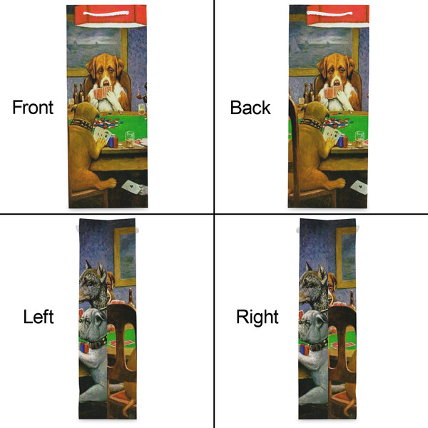 Dogs Playing Poker by C.M.Coolidge Wine Gift Bag - Matte - Approval