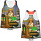 Dogs Playing Poker by C.M.Coolidge Womens Racerback Tank Tops - Medium - Front and Back