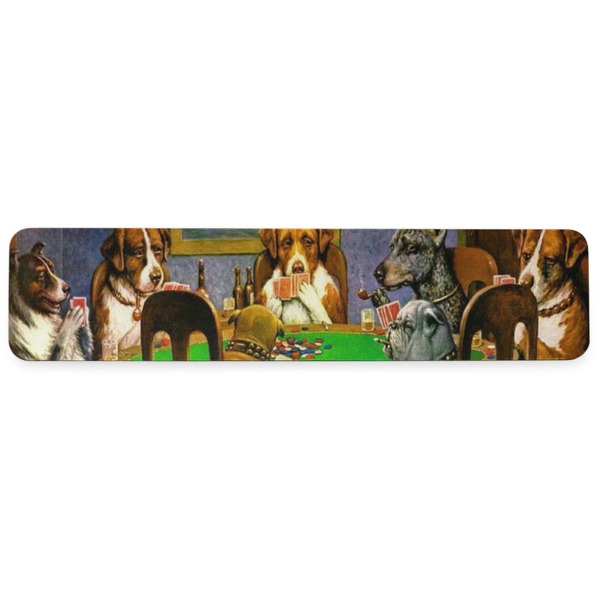 Dogs Playing Poker by C.M.Coolidge Wrist Rest - Apvl
