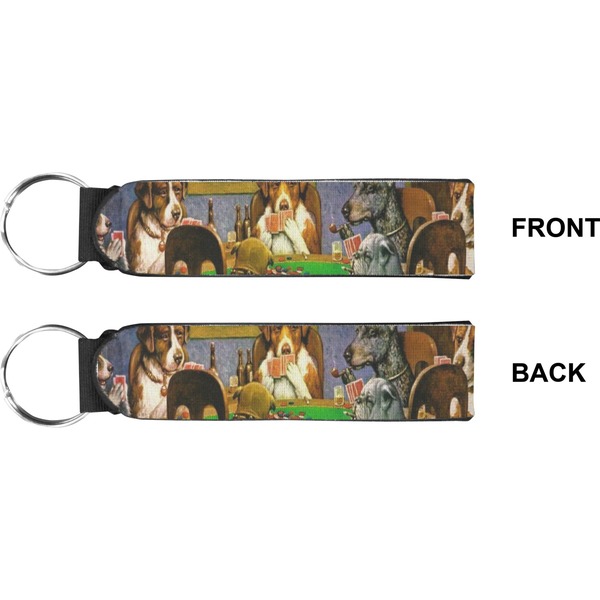 Dogs Playing Poker by C.M.Coolidge Wristlet (Front + Back)