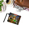 Dogs Playing Poker by C.M.Coolidge Wristlet ID Cases - LIFESTYLE
