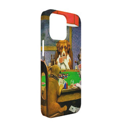 Dogs Playing Poker by C.M.Coolidge iPhone Case - Plastic - iPhone 13