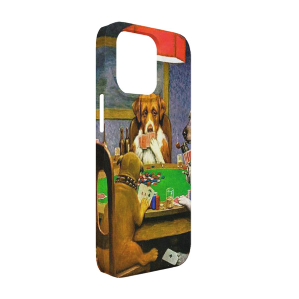 Custom Dogs Playing Poker by C.M.Coolidge iPhone Case - Plastic - iPhone 13