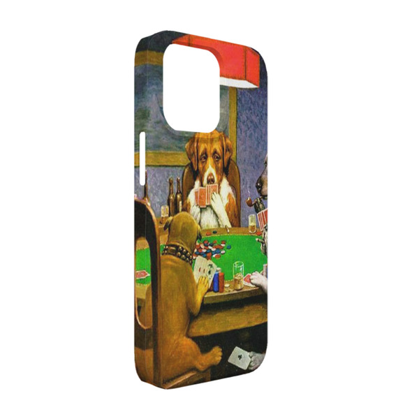 Custom Dogs Playing Poker by C.M.Coolidge iPhone Case - Plastic - iPhone 13 Pro