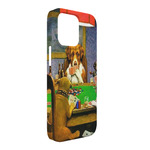 Dogs Playing Poker by C.M.Coolidge iPhone Case - Plastic - iPhone 13 Pro Max