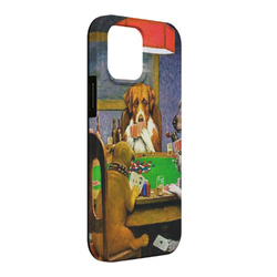 Dogs Playing Poker by C.M.Coolidge iPhone Case - Rubber Lined - iPhone 13 Pro Max