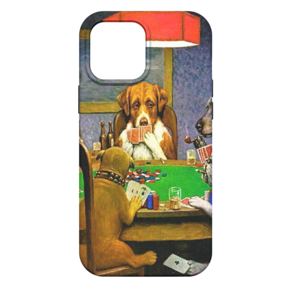 Dogs Playing Poker by C.M.Coolidge iPhone 13 Pro Max Tough Case - Back