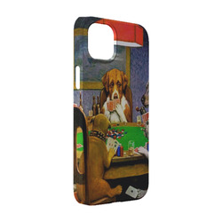 Dogs Playing Poker by C.M.Coolidge iPhone Case - Plastic - iPhone 14