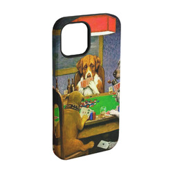 Dogs Playing Poker by C.M.Coolidge iPhone Case - Rubber Lined - iPhone 15 Pro