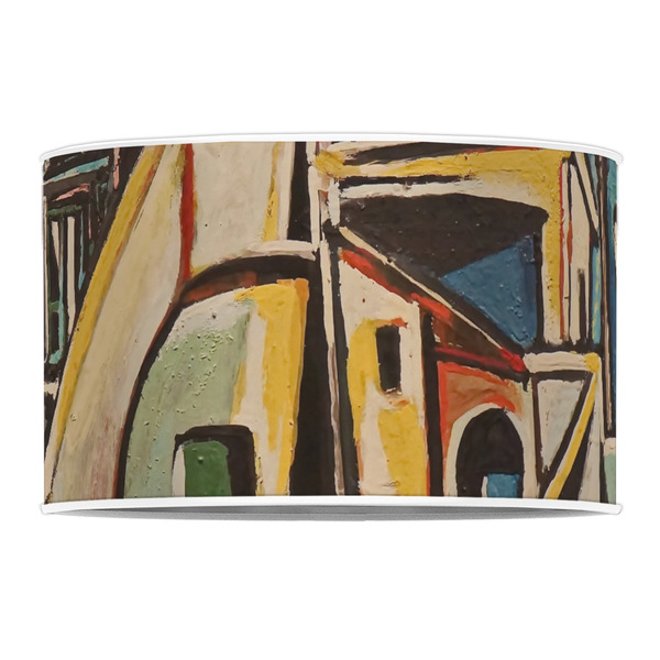 Mediterranean Landscape by Pablo Picasso 12" Drum Lampshade - FRONT (Poly Film)
