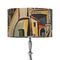 Mediterranean Landscape by Pablo Picasso 12" Drum Lampshade - ON STAND (Fabric)