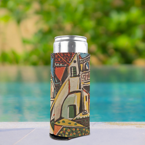 Mediterranean Landscape by Pablo Picasso Can Cooler - Tall 12oz - In Context