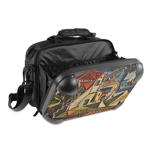 Mediterranean Landscape by Pablo Picasso 15" Hard Shell Briefcase - Open