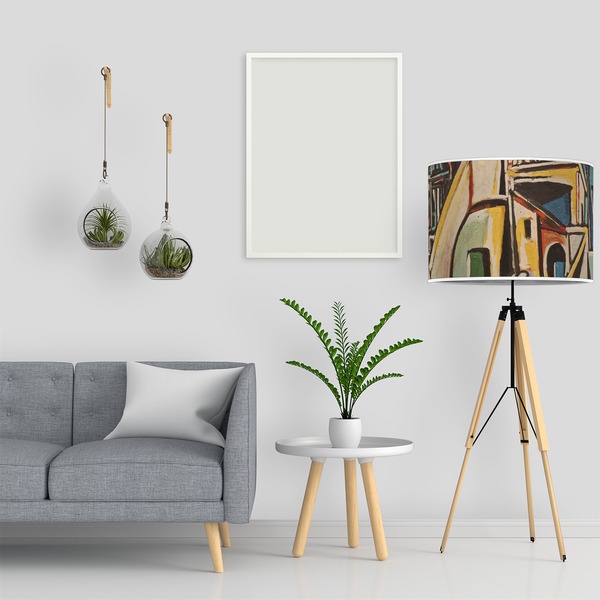 Mediterranean Landscape by Pablo Picasso 16" Drum Lampshade - LIFESTYLE