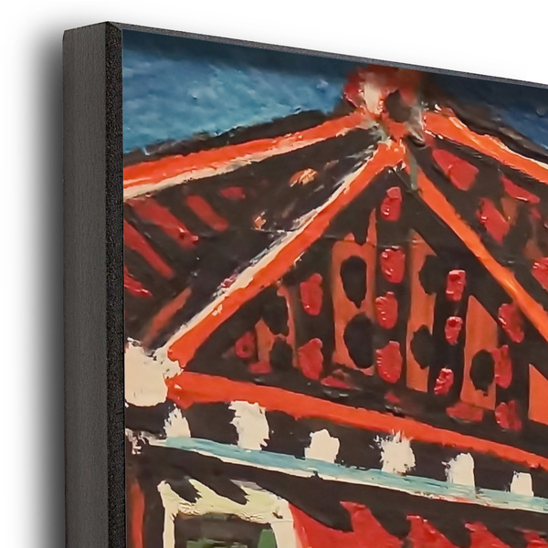 Mediterranean Landscape by Pablo Picasso 20x24 Wood Print - Closeup