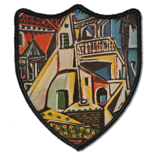 Custom Mediterranean Landscape by Pablo Picasso Iron On Shield Patch B