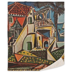 Mediterranean Landscape by Pablo Picasso Sherpa Throw Blanket - 60"x80"