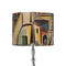 Mediterranean Landscape by Pablo Picasso 8" Drum Lampshade - ON STAND (Fabric)