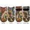Mediterranean Landscape by Pablo Picasso Adult Ankle Socks - Double Pair - Front and Back - Apvl