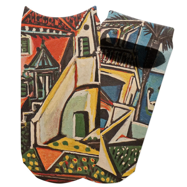 Custom Mediterranean Landscape by Pablo Picasso Adult Ankle Socks