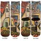 Mediterranean Landscape by Pablo Picasso Adult Crew Socks - Double Pair - Front and Back - Apvl