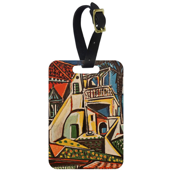Custom Mediterranean Landscape by Pablo Picasso Metal Luggage Tag