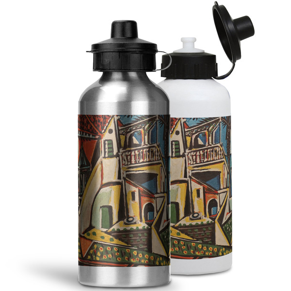 Mediterranean Landscape by Pablo Picasso Aluminum Water Bottles - MAIN (white &silver)