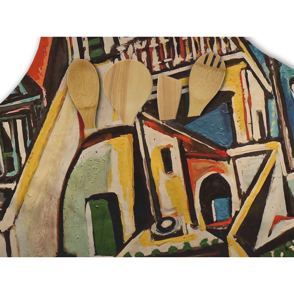 Mediterranean Landscape by Pablo Picasso Apron - Pocket Detail with Props