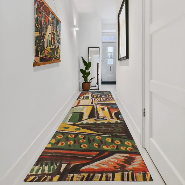 Mediterranean Landscape by Pablo Picasso Area Rug Sizes - In Context (vertical)