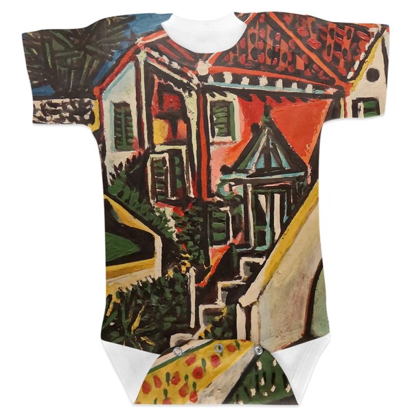 Custom Mediterranean Landscape by Pablo Picasso Baby Bodysuit 3-6