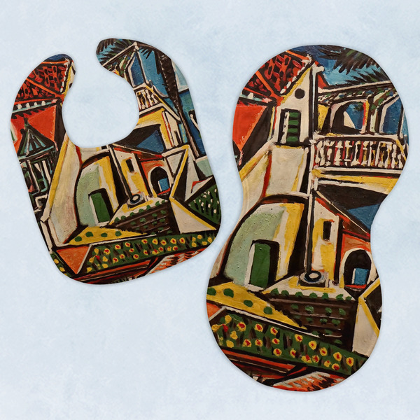 Custom Mediterranean Landscape by Pablo Picasso Baby Bib & Burp Set