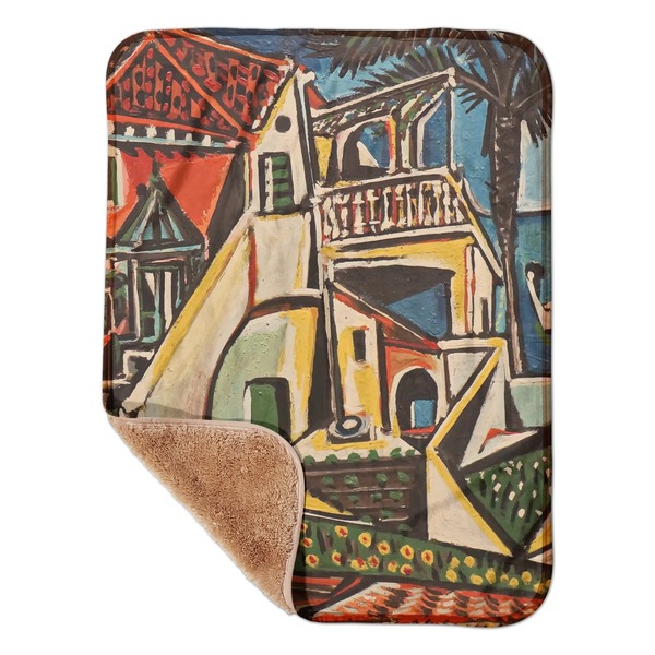 Custom Mediterranean Landscape by Pablo Picasso Sherpa Baby Blanket - 30" x 40"