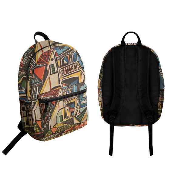 Mediterranean Landscape by Pablo Picasso Backpack front and back - Apvl
