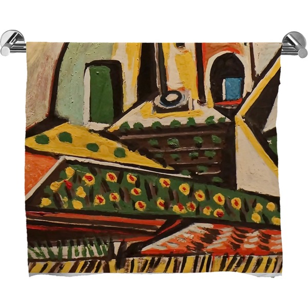 Custom Mediterranean Landscape by Pablo Picasso Bath Towel