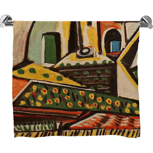 Custom Mediterranean Landscape by Pablo Picasso Bath Towel