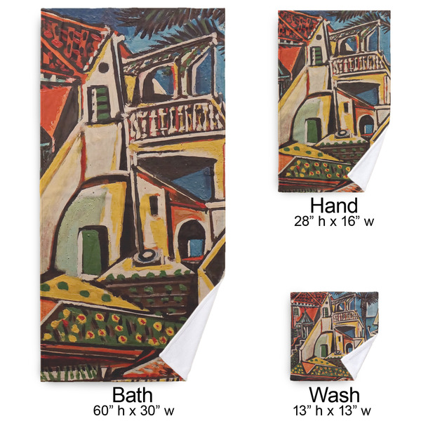 Mediterranean Landscape by Pablo Picasso Bath Towel Sets - 3-piece - Approval
