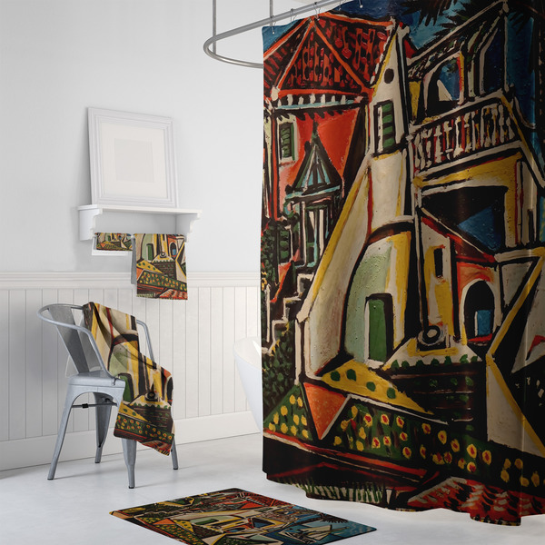 Mediterranean Landscape by Pablo Picasso Bath Towel Sets - 3-piece - In Context